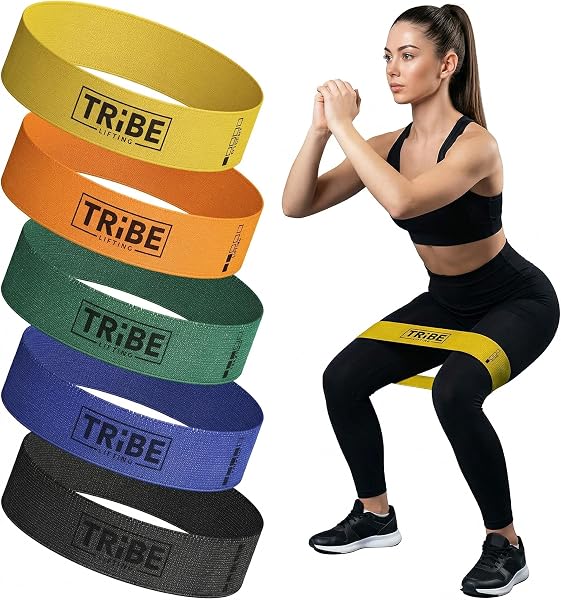 Tribe Lifting Fabric Resistance Bands for Working Out