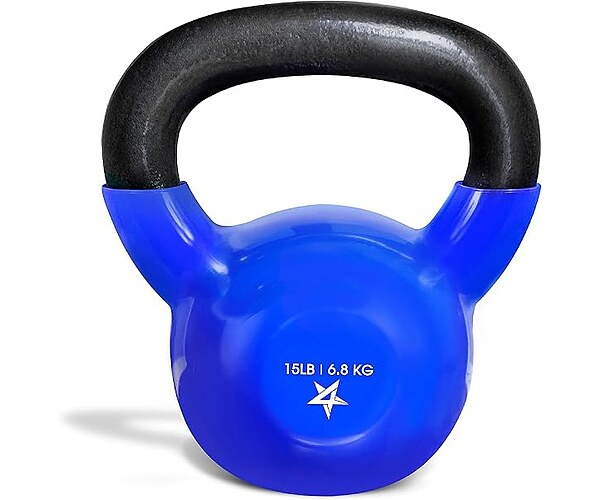 Yes4All Vinyl Kettlebell, 5 to 100 Lb Strength Training Kettlebell