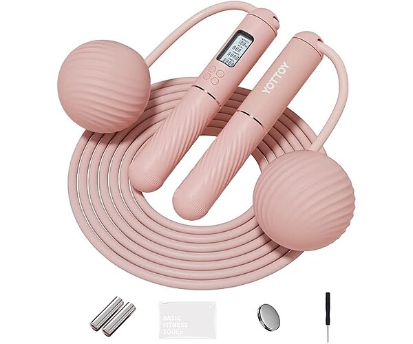YOTTOY Cordless Counter Jump Rope for Adults with Large Cordless Balls