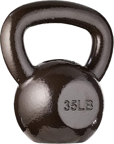 Amazon Basics Cast Iron Kettlebell for Strength Training