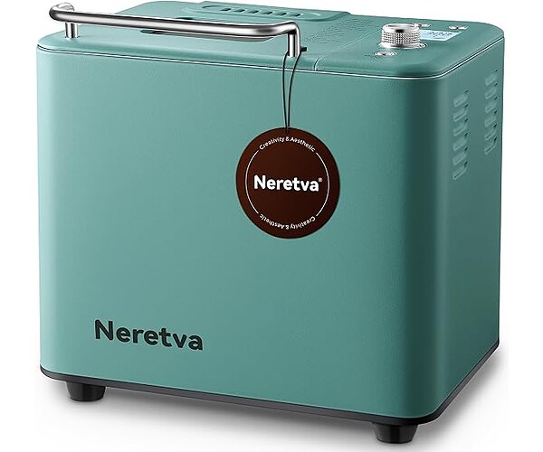 Neretva 20-in-1 2LB Bread Maker Metal Machine with Dual Heater, Green