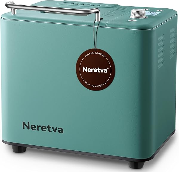 Neretva 20-in-1 2LB Bread Maker Metal Machine with Dual...