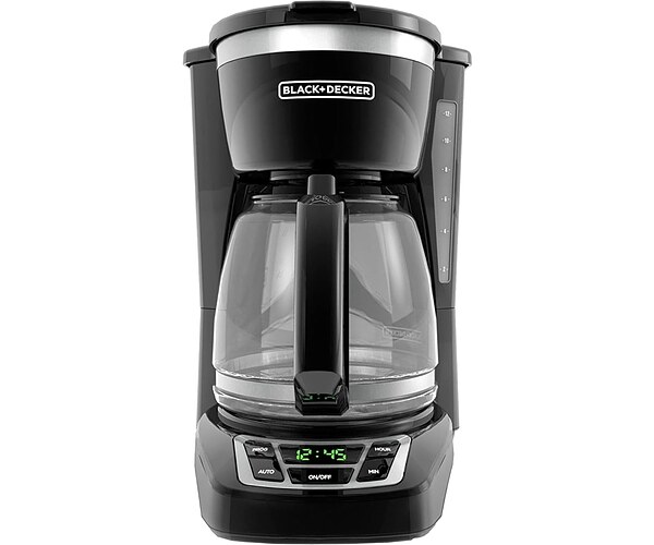 BLACK+DECKER 12-Cup Drip Coffee Maker with Vortex Brewing | 12-cup drip coffee maker with Vortex brewing for rich coffee extraction, programmable timer, Sneak-A-Cup and auto shutoff