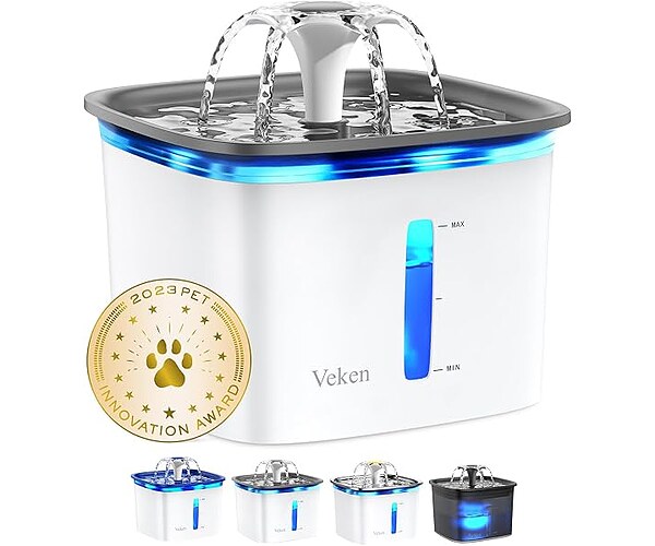Veken Cat Water Fountain 95oz/2.8L, C1 Classic
