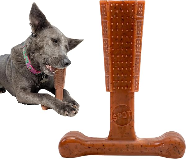 SPOT Bam-Bones Plus T-Bone Dog Chew, Beef, 6 Inch