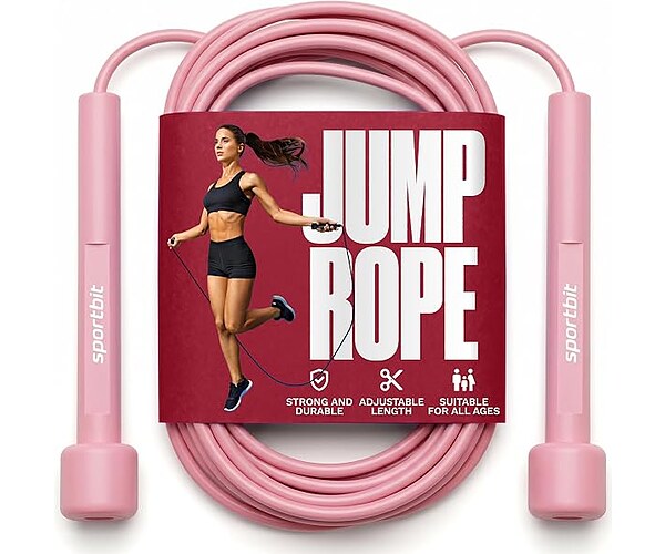 SPORTBIT Adjustable Jump Rope for Fitness and Exercise