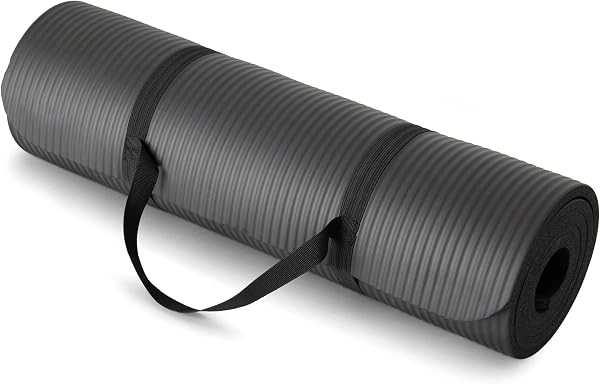 Amazon Basics Extra Thick Exercise Yoga Mat with Carrying...