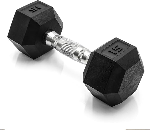CAP Rubber Coated Dumbbell Weights