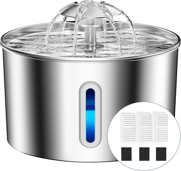 BalimoPet Stainless Steel Cat Water Fountain