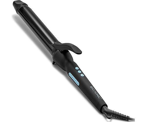 Bio Ionic Long Barrel Curling Iron with Moisture Heat Technology and NanoIonic MX