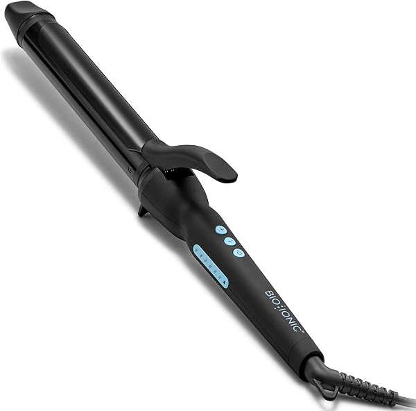 Bio Ionic Long Barrel Curling Iron with Moisture Heat...